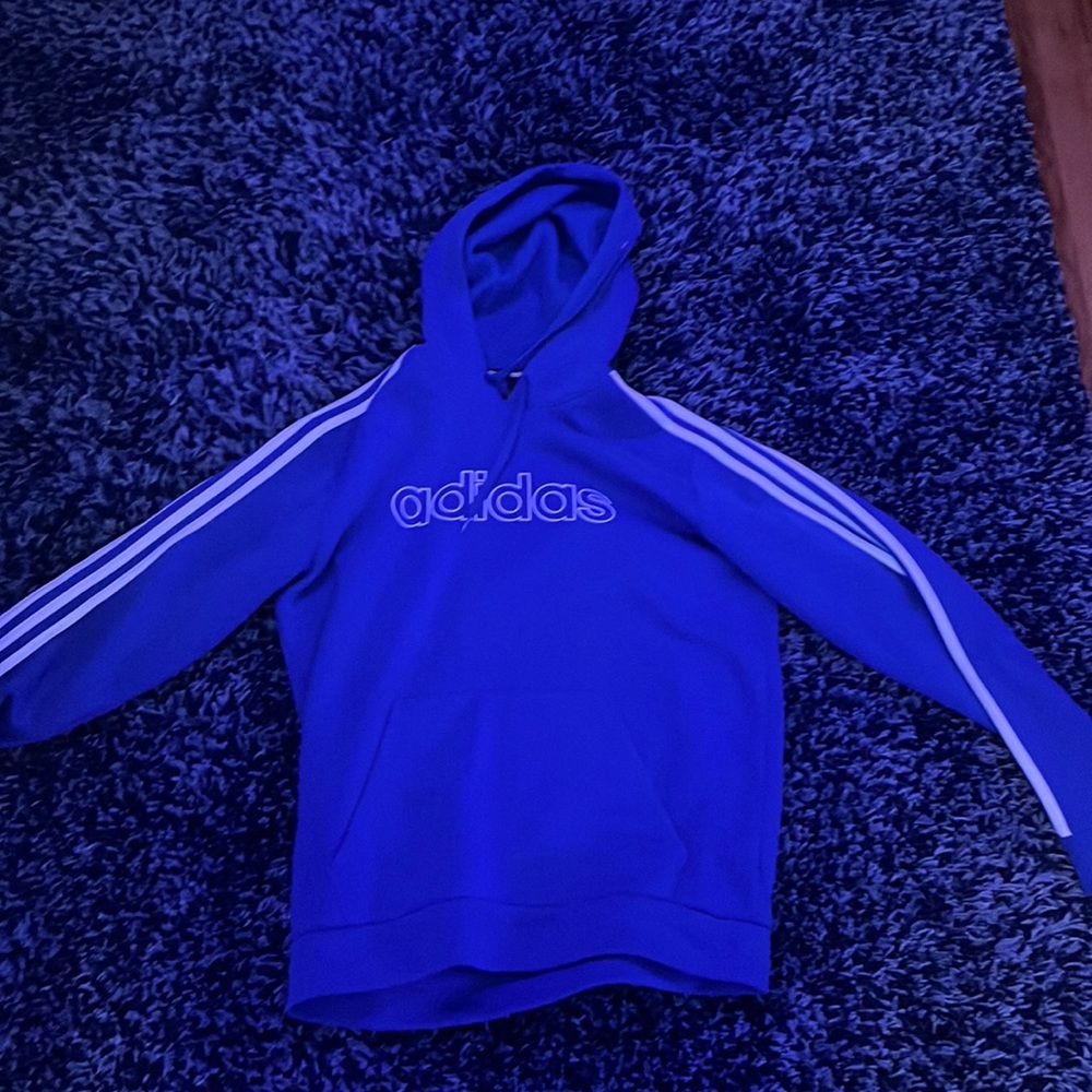 Blue Adidas sweatshirt